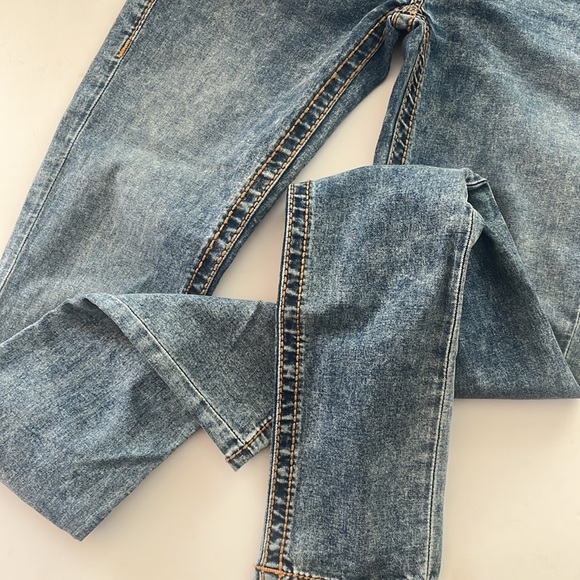 True Religion women’s Stella Mid rise skinny cable stitch jeans size 26 - Picture 5 of 13